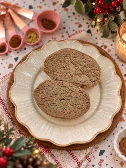 Biscoitos Biscoff assados de Natal prontos para servir